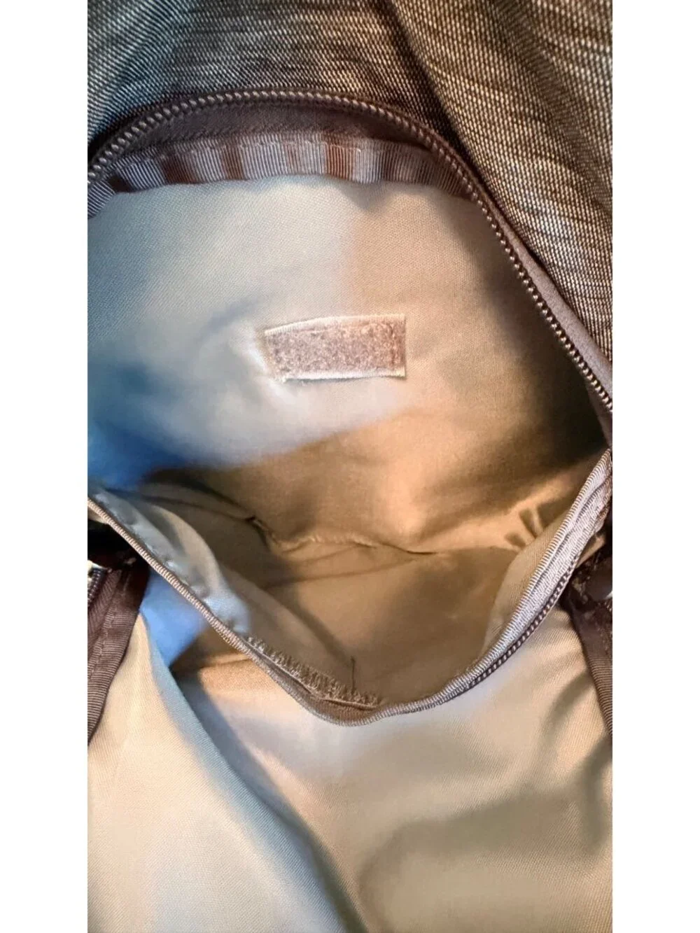 The North Face Vault Backpack Gray & Orange Dual Compartments With Padded Straps